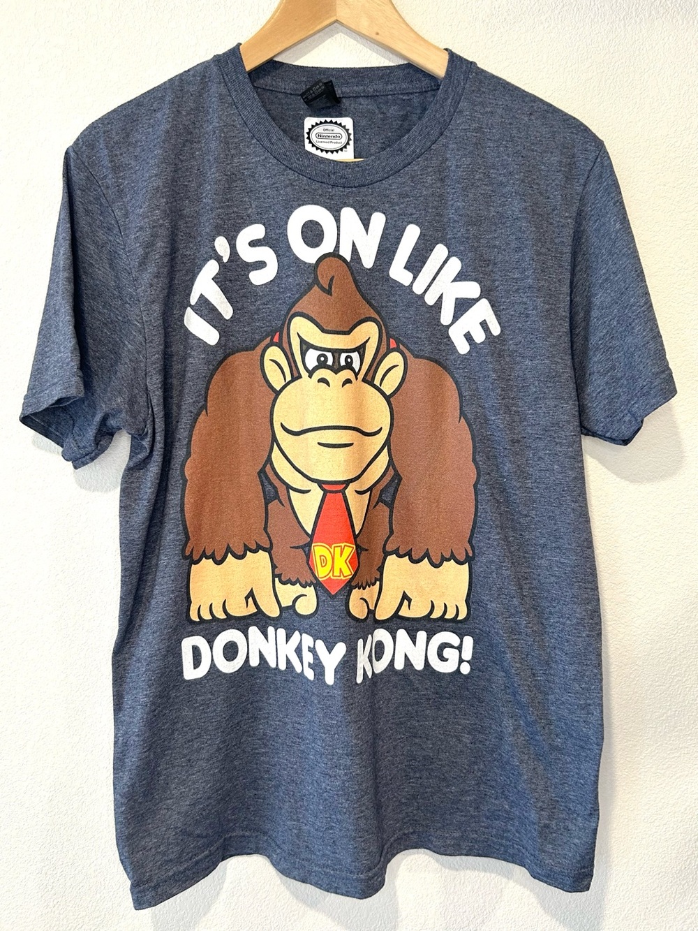 Donkey Kong Men's T-Shirt Unisex Casual Cotton Soft Gaming Nintendo Size M